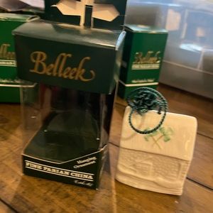 Belleek Clegga boathouse 13th edition bell ornament